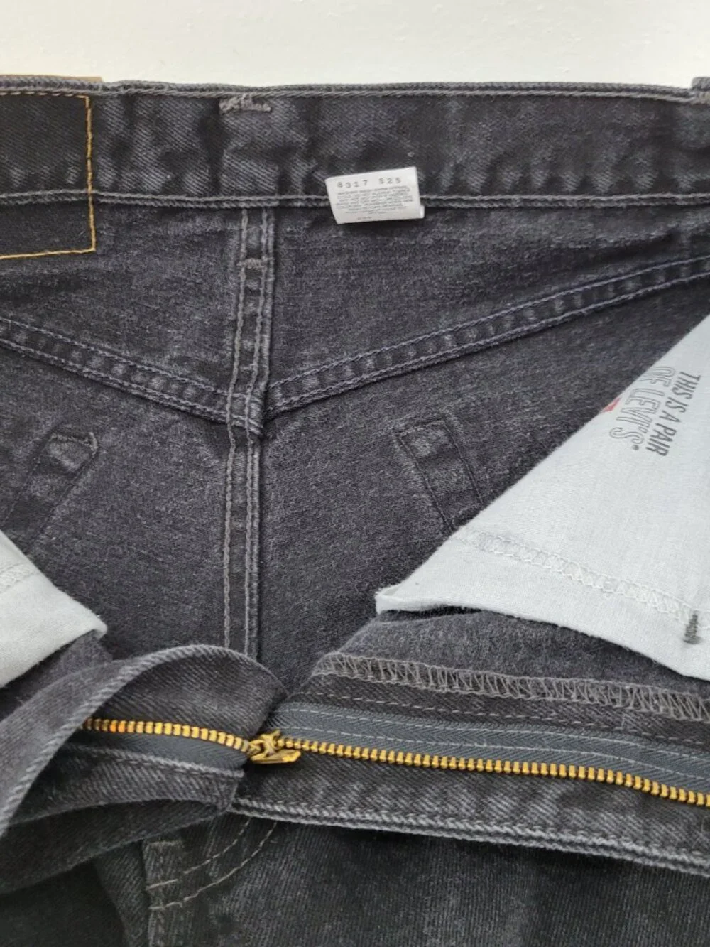 Vintage Levis 550 Jeans‎ 33x32 Black Denim Relaxed Fit Straight Leg Y2K USA Made